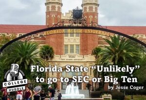 Florida State "Unlikely" to go to SEC or Big Ten.