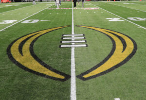 National Championship Logo on field