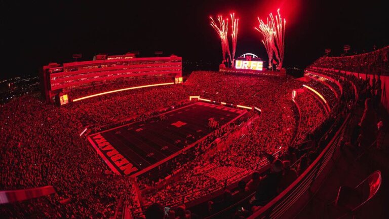 Memorial Stadium in Lincoln, Nebraska.